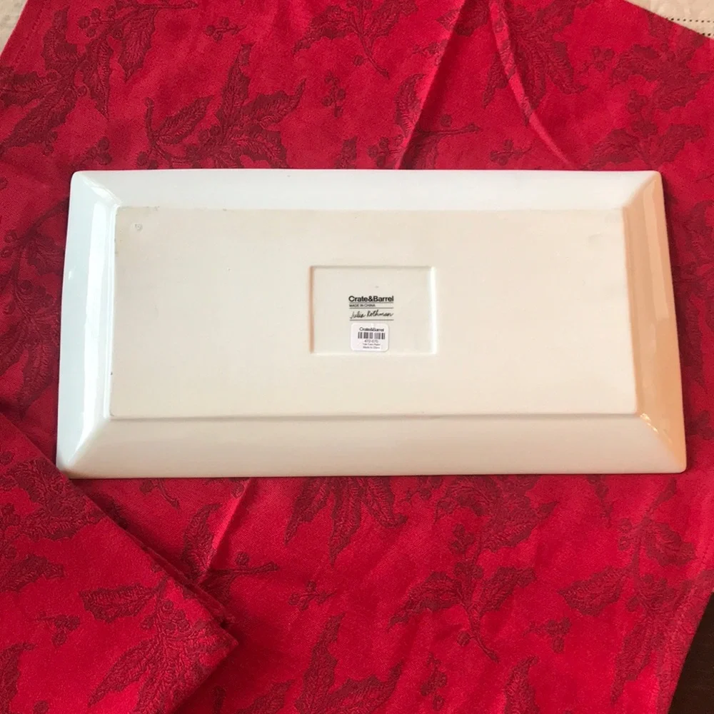 Crate & Barrel Yule Town Platter